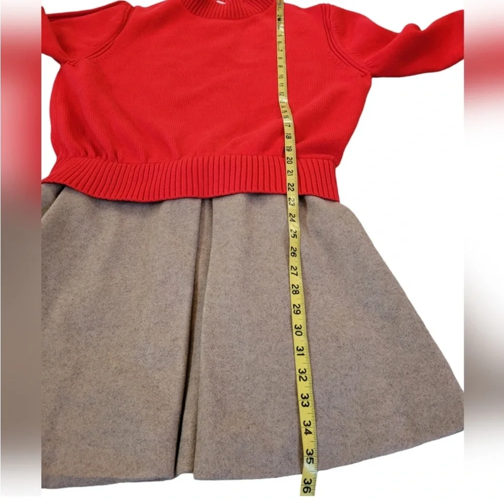 Anthropologie Mare Mare Twofer
Mock-Neck Sweater dress Sz L Red - Picture 7 of 9